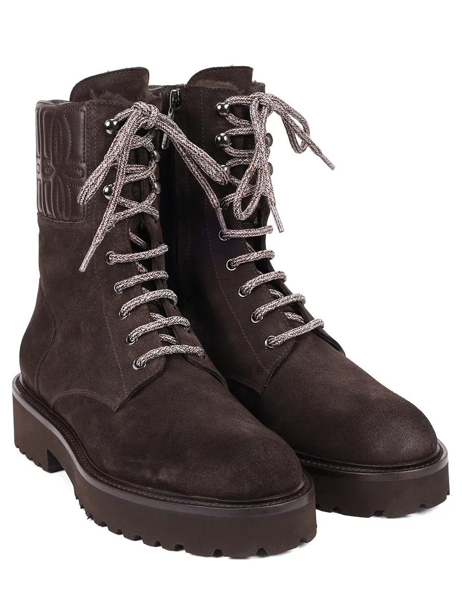 Ботинки замшевые на меху