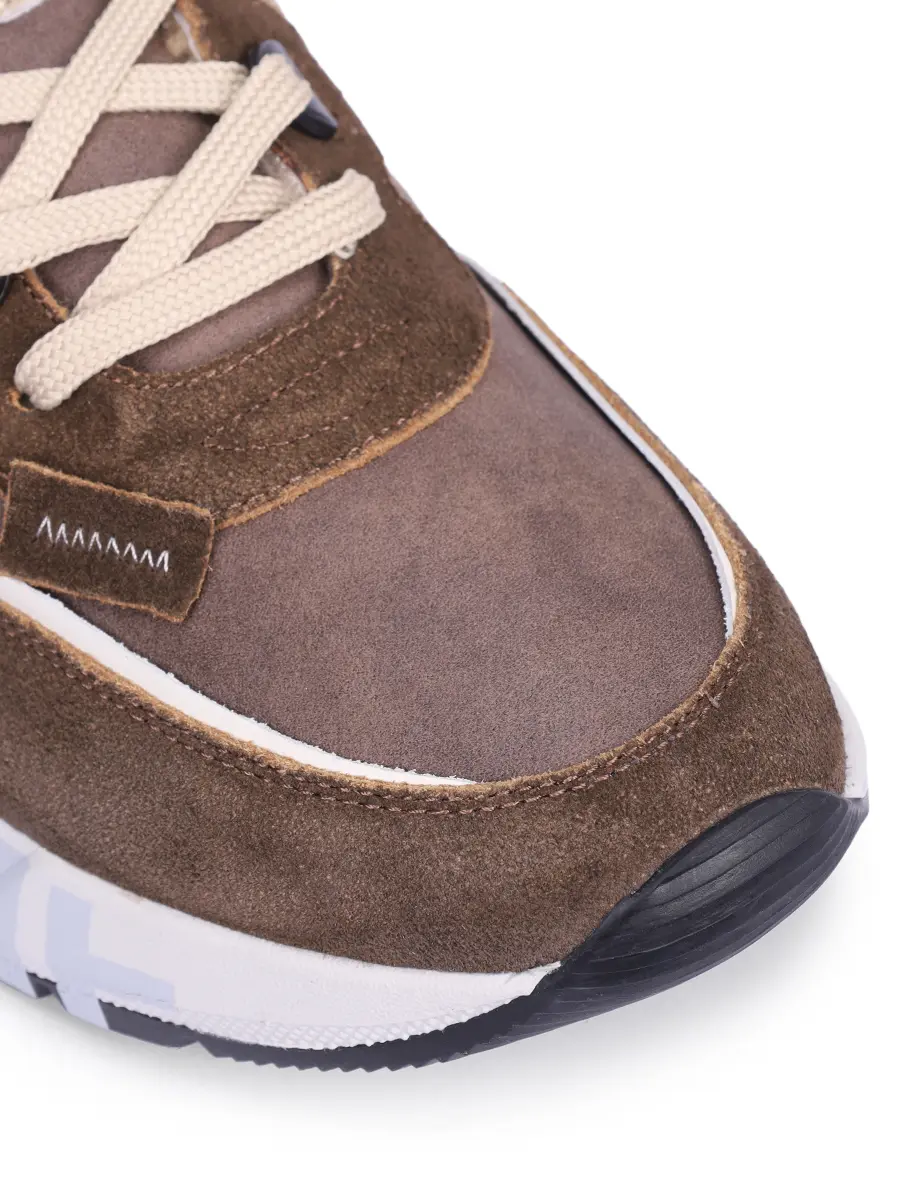 Кроссовки замшевые на меху