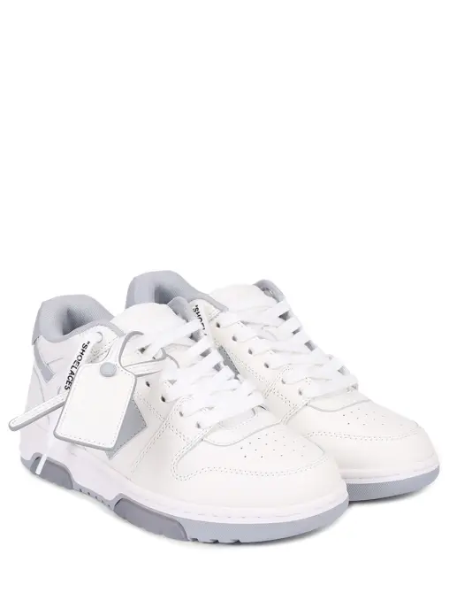 Кеды кожаные Out of Office OFF-WHITE