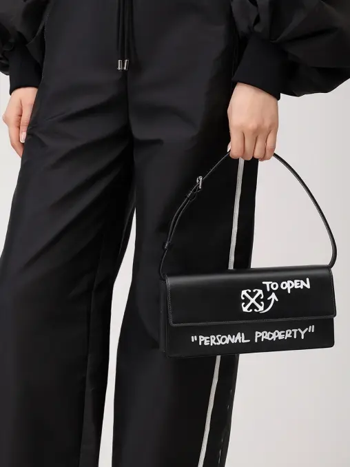 Сумка кожаная Jitney 1.0 OFF-WHITE