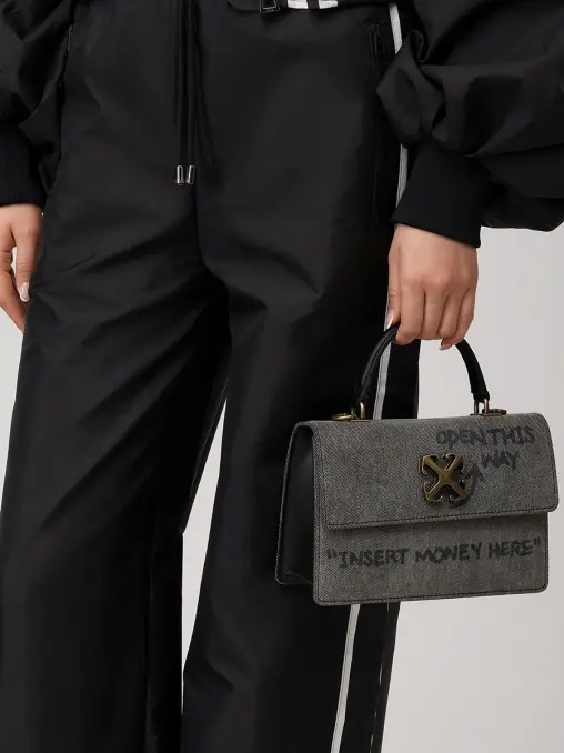 Сумка джинсовая Jitney Quote OFF-WHITE