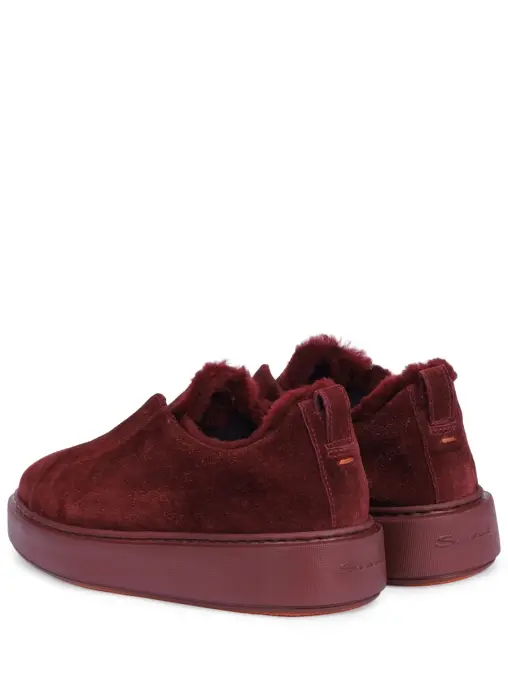 Кеды замшевые на меху SANTONI