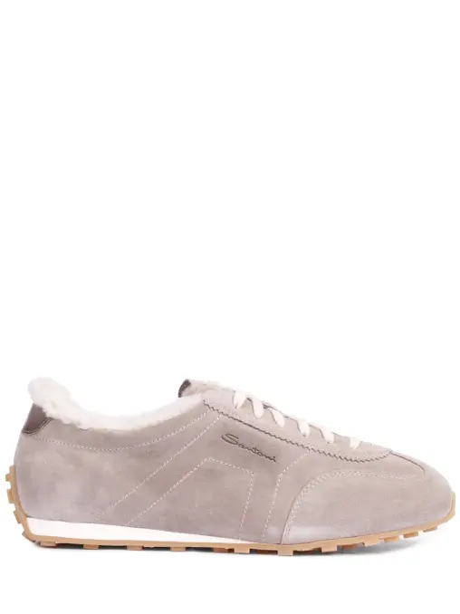 Кеды замшевые на меху SANTONI