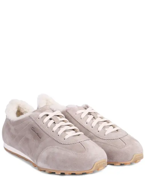 Кеды замшевые на меху SANTONI