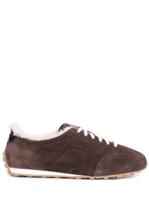 Кеды замшевые на меху SANTONI