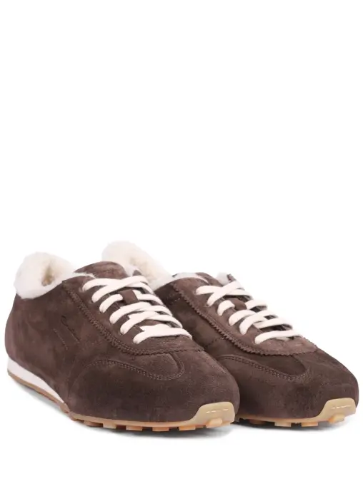 Кеды замшевые на меху SANTONI