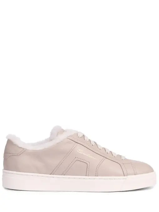 Кеды кожаные на меху SANTONI