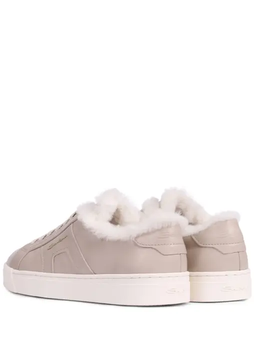 Кеды кожаные на меху SANTONI