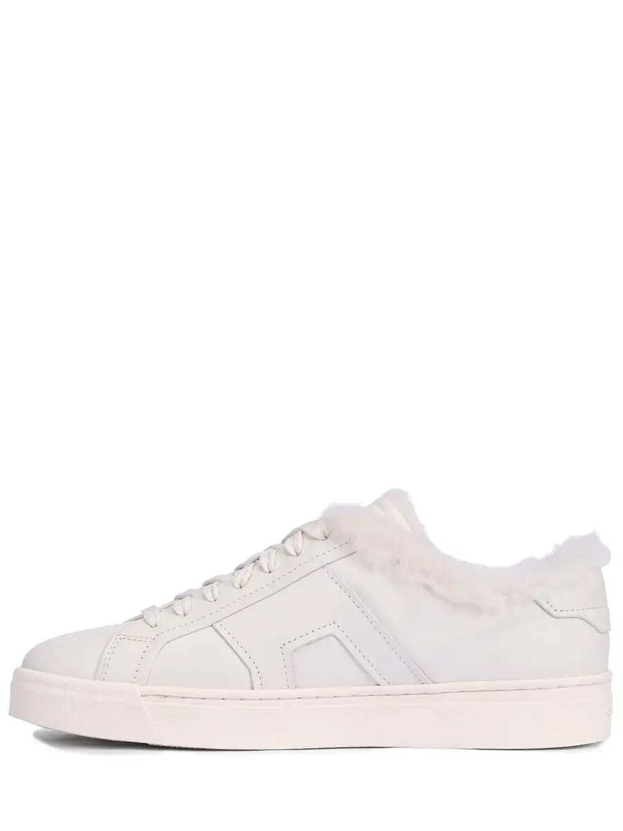 Кеды кожаные на меху