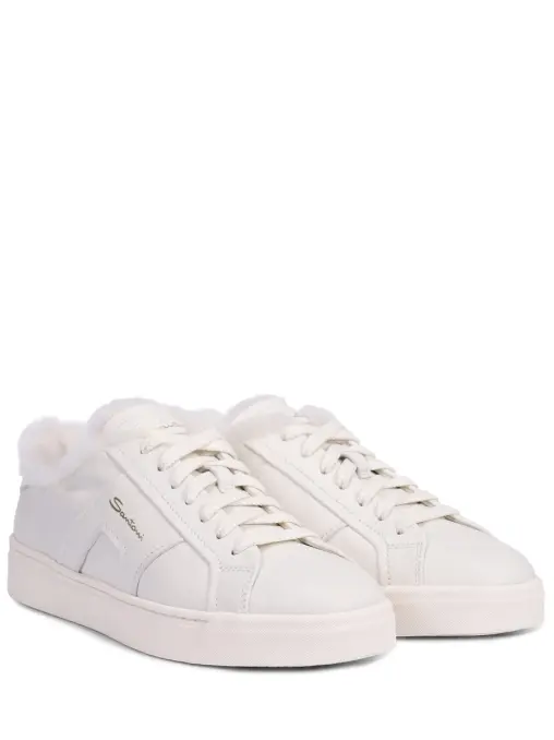 Кеды кожаные на меху SANTONI