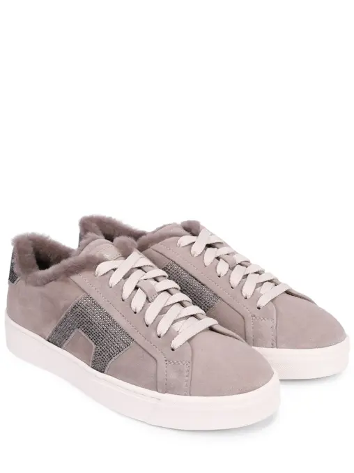 Кеды из нубука на меху SANTONI