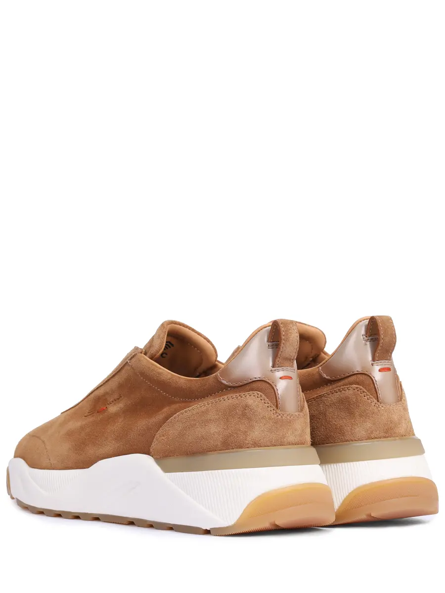 Кроссовки замшевые