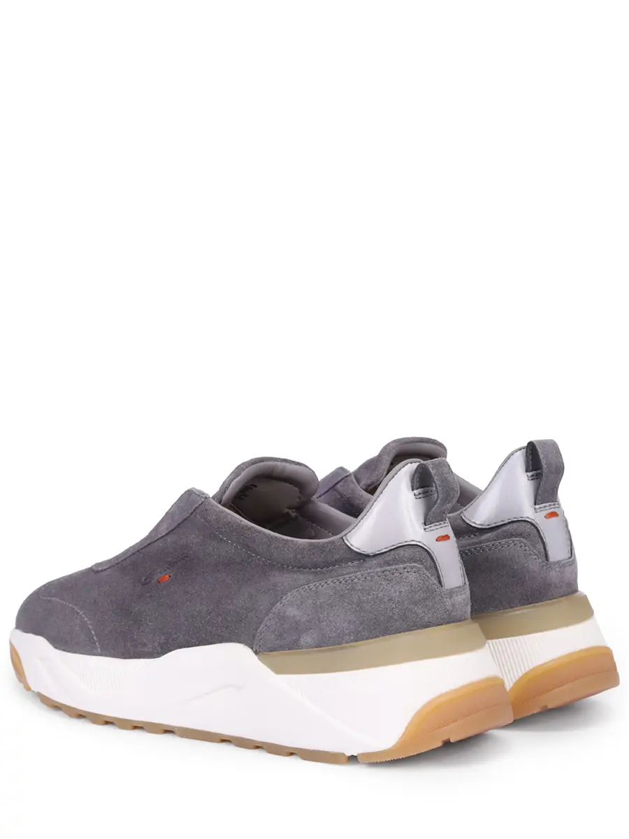 Кроссовки замшевые