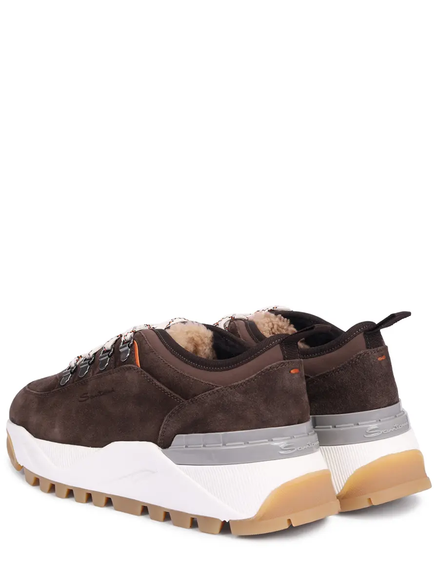 Кроссовки замшевые на меху