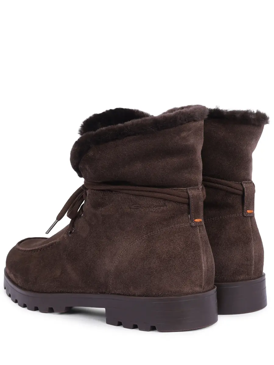 Ботинки замшевые на меху