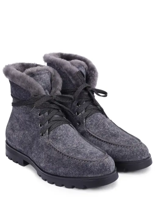 Ботинки замшевые на меху SANTONI