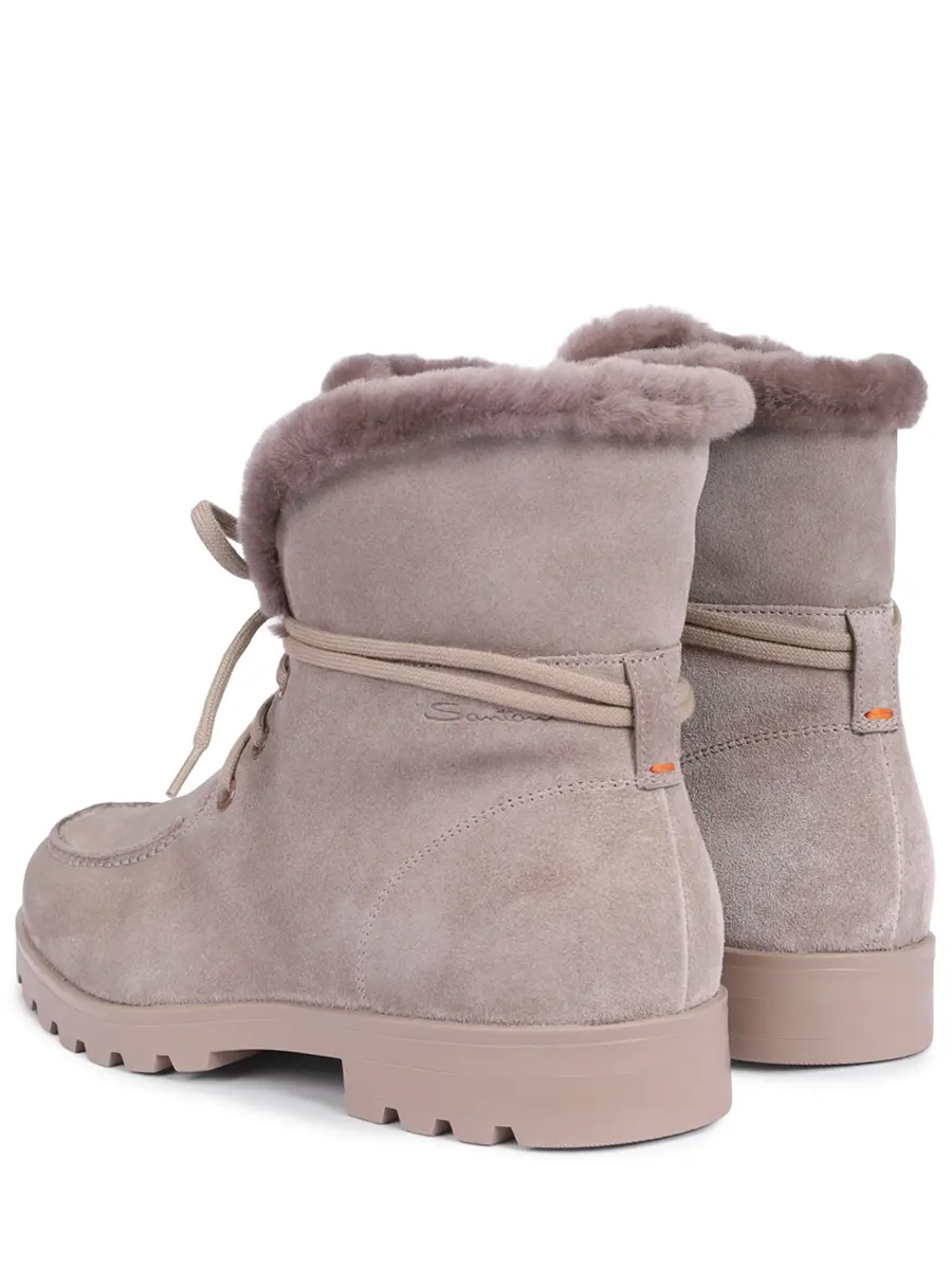 Ботинки замшевые на меху