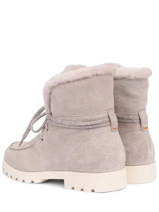 Ботинки из нубука на меху SANTONI