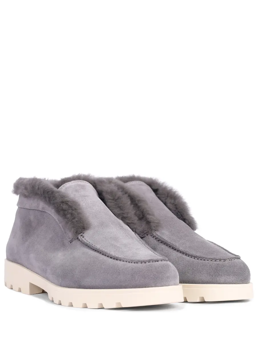 Ботинки замшевые на меху