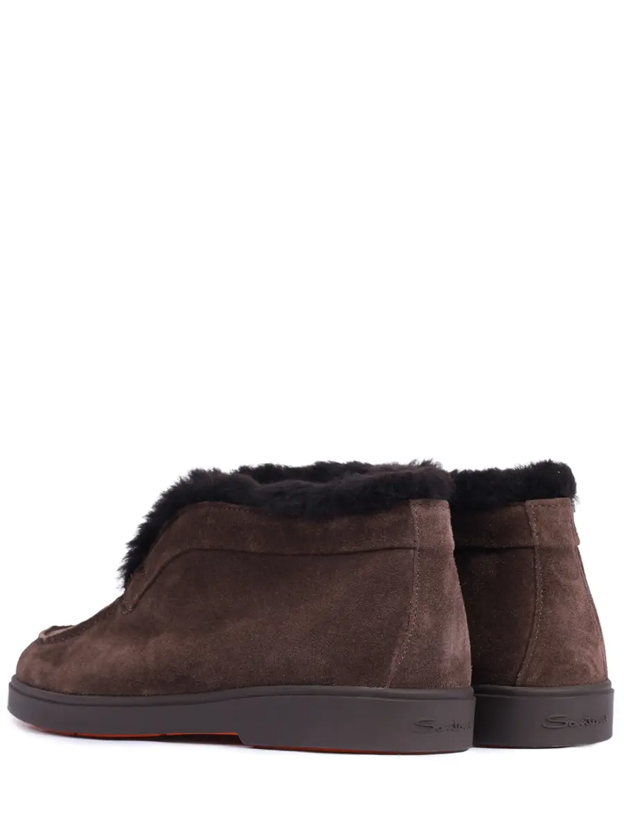 Ботинки замшевые на меху