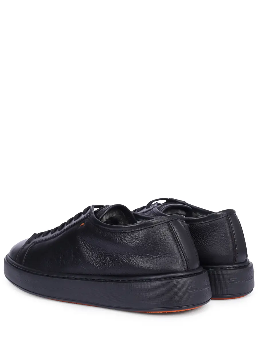 Кеды кожаные на меху