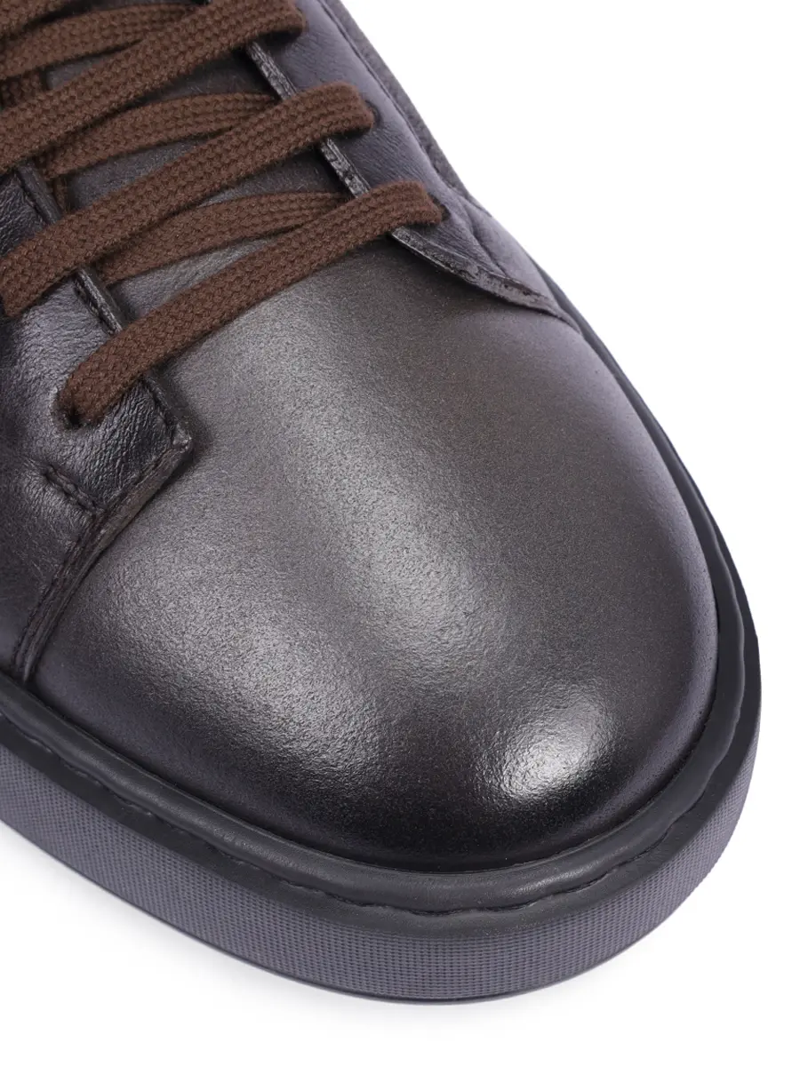 Кеды кожаные на меху