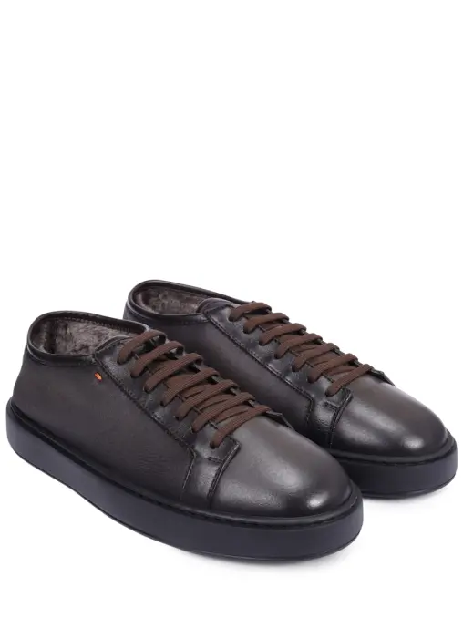 Кеды кожаные на меху SANTONI
