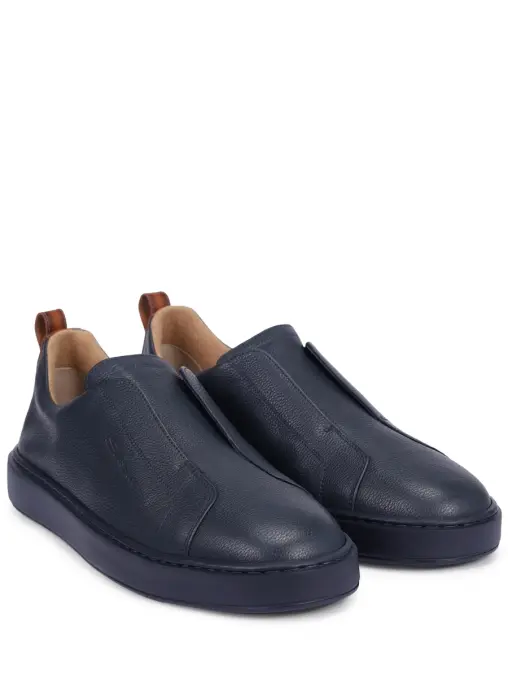 Кеды кожаные на байке SANTONI