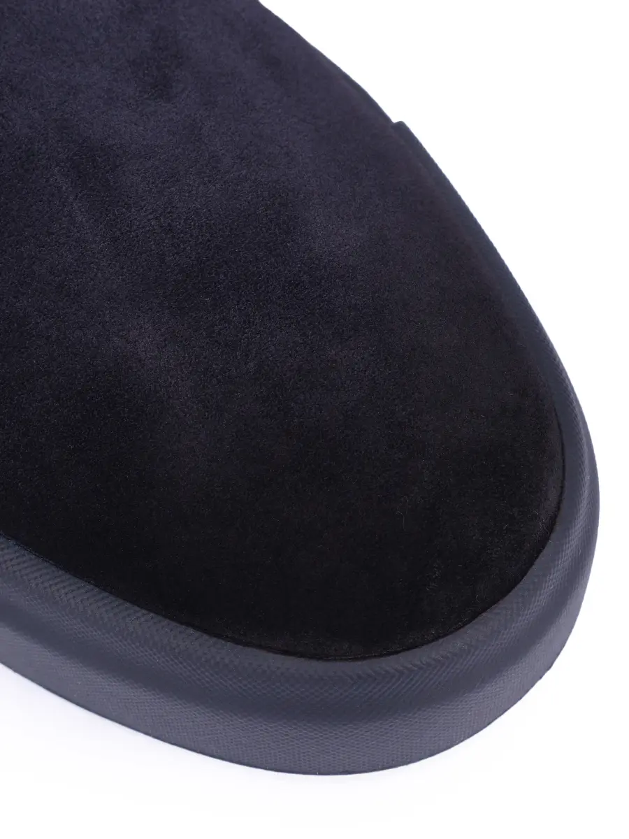 Слипоны замшевые