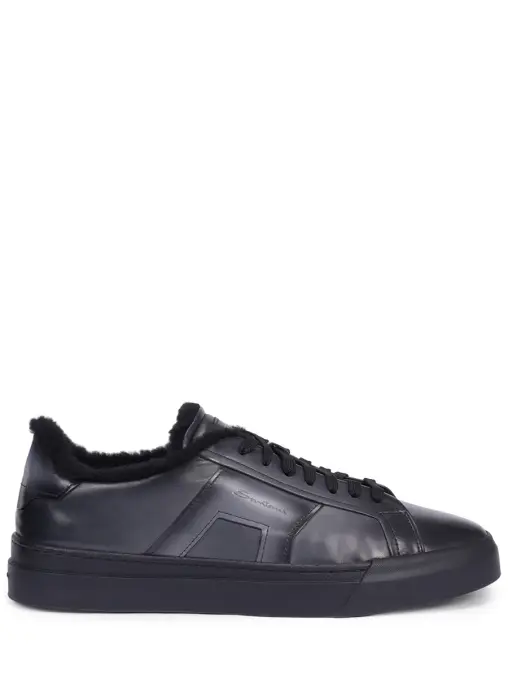 Кеды кожаные на меху SANTONI