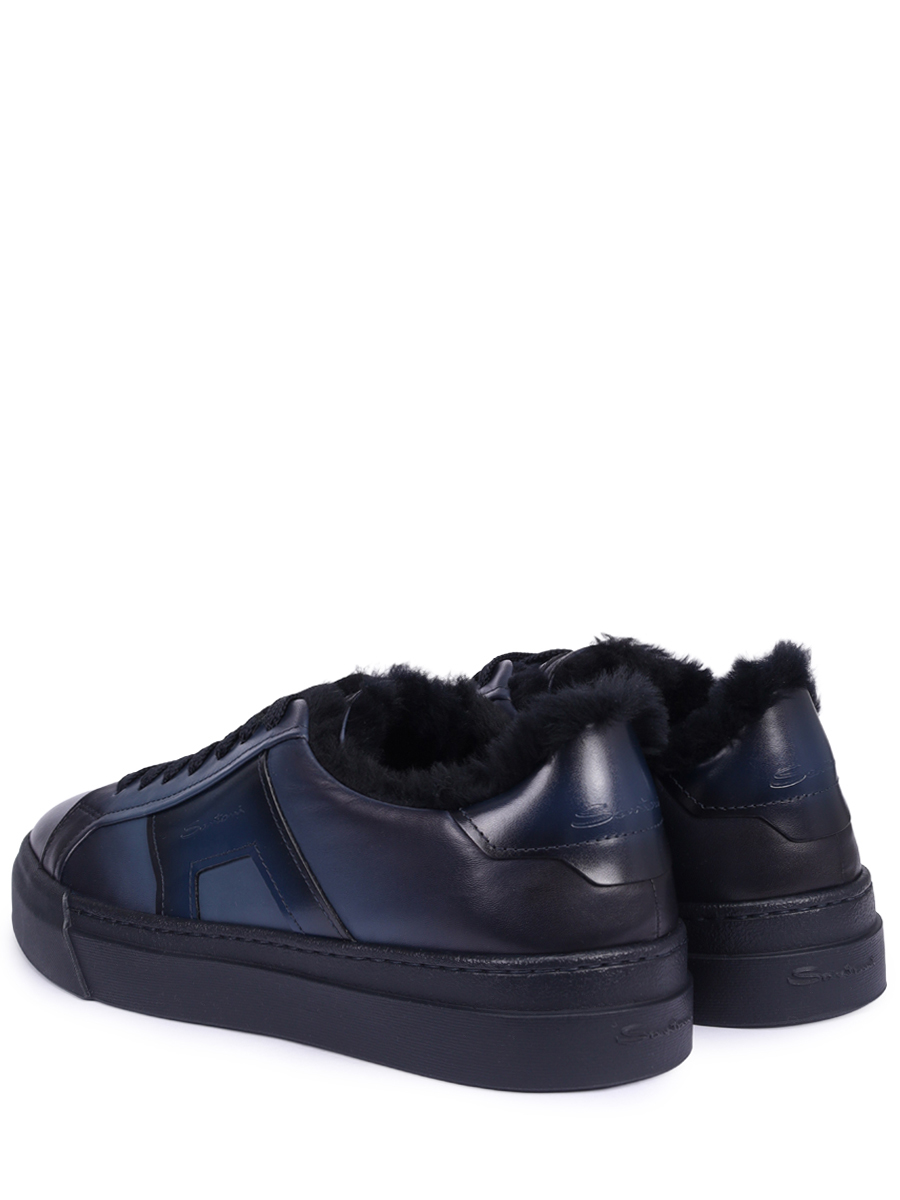 Кеды кожаные на меху