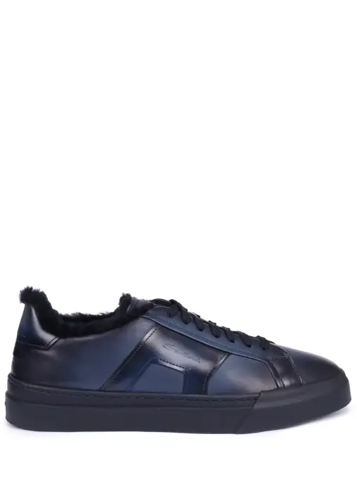 Кеды кожаные на меху SANTONI