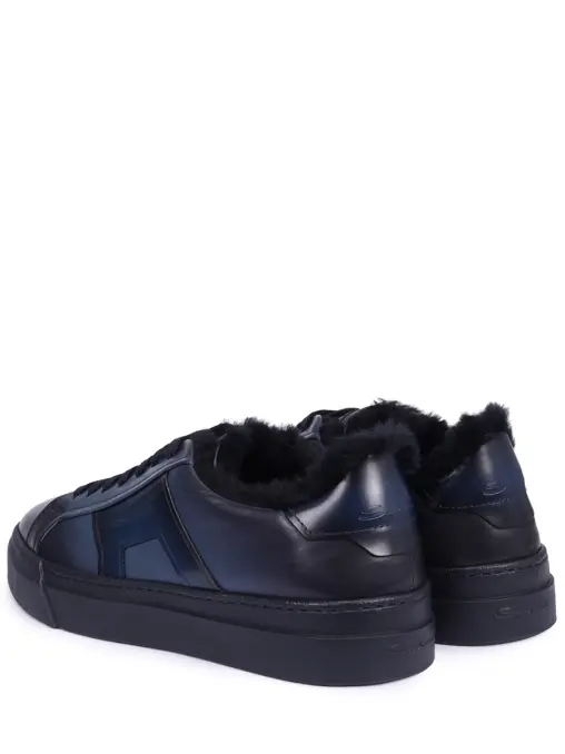 Кеды кожаные на меху SANTONI