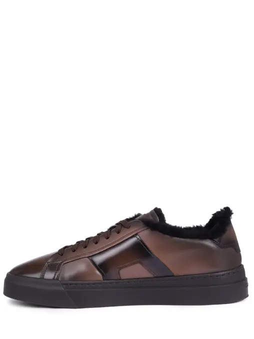 Кеды кожаные на меху SANTONI