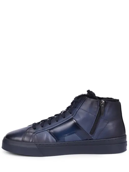 Кеды кожаные на меху SANTONI