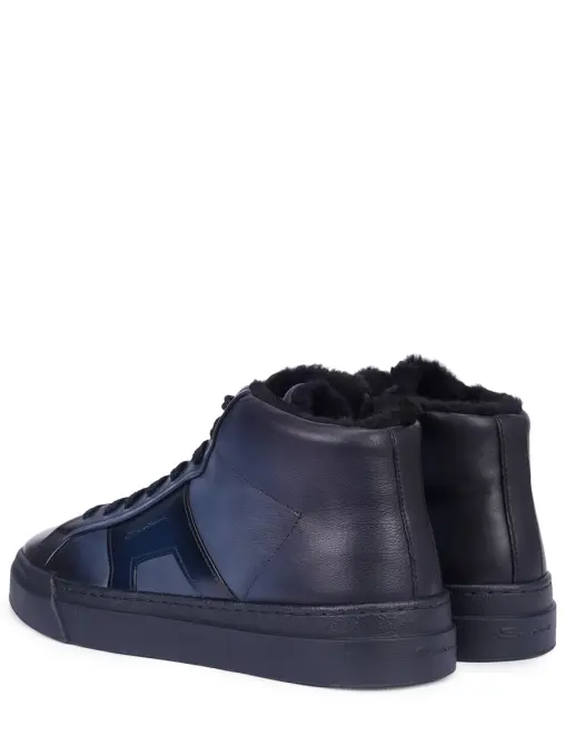 Кеды кожаные на меху SANTONI