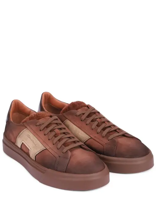 Кеды из нубука SANTONI