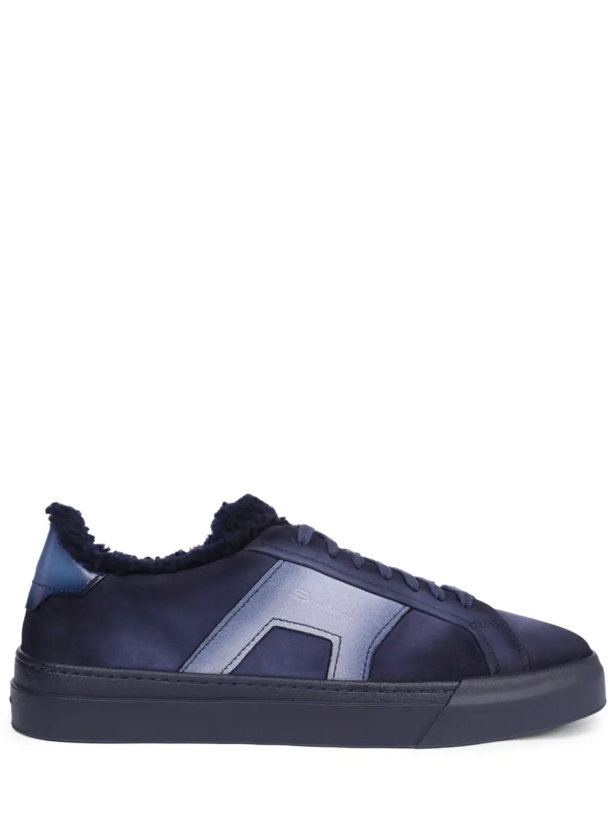 Кеды из нубука на меху