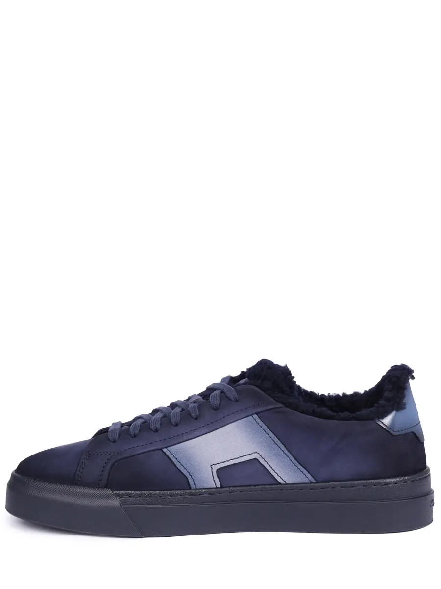 Кеды из нубука на меху