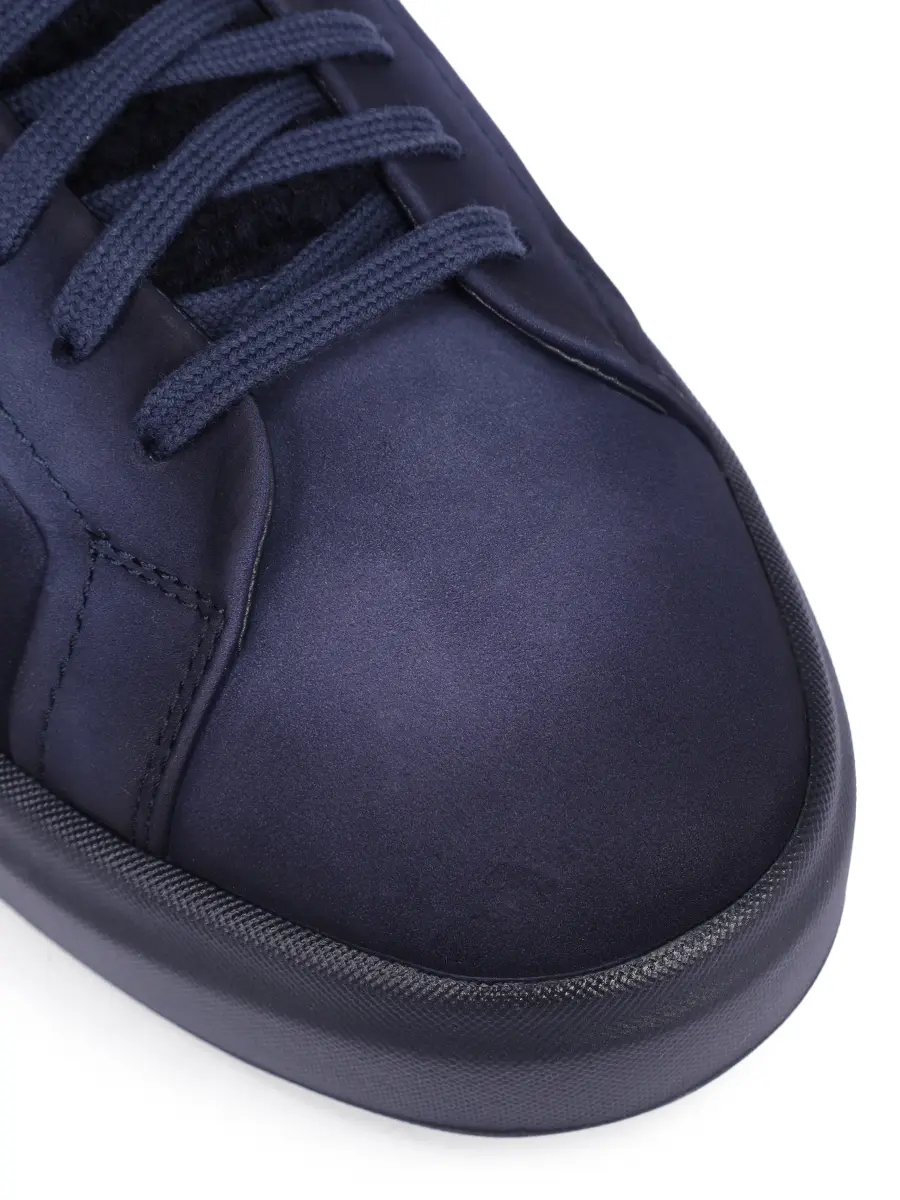 Кеды из нубука на меху