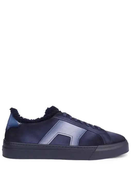 Кеды из нубука на меху SANTONI