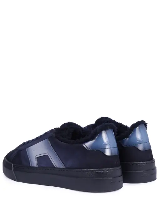 Кеды из нубука на меху SANTONI