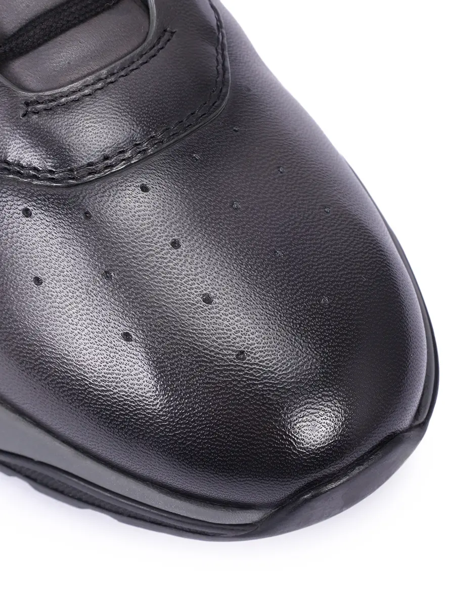 Кроссовки кожаные на меху