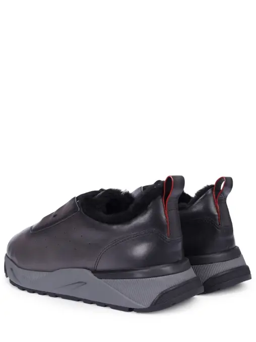 Кроссовки кожаные на меху SANTONI