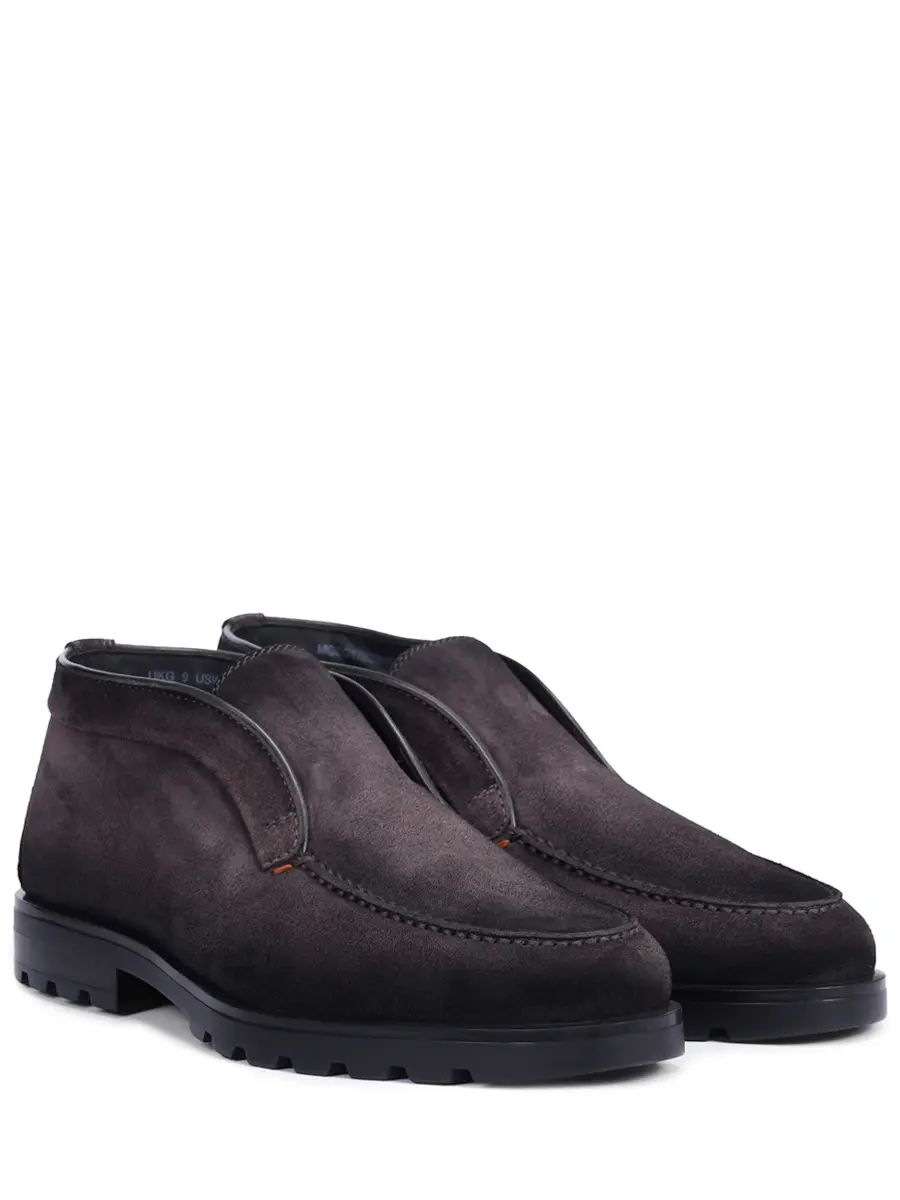 Ботинки замшевые на меху