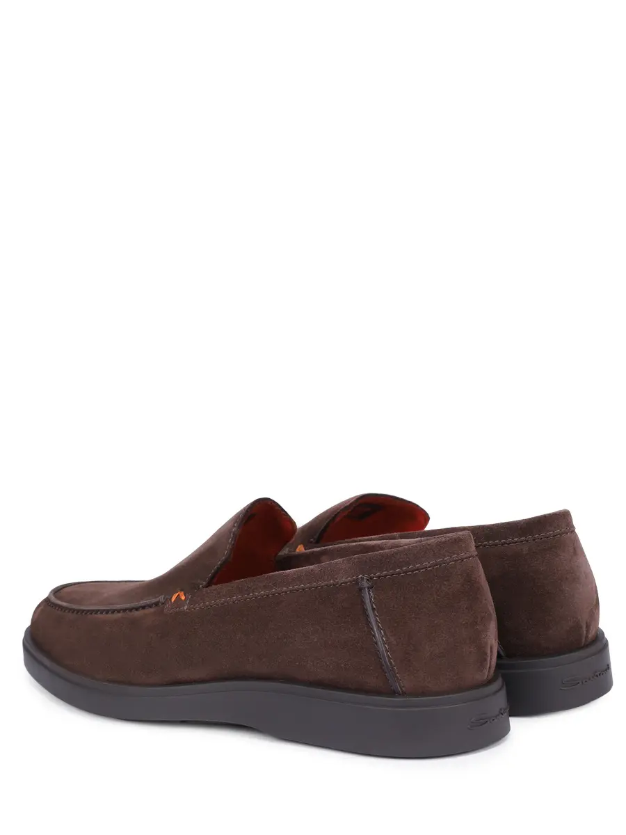 Лоферы замшевые