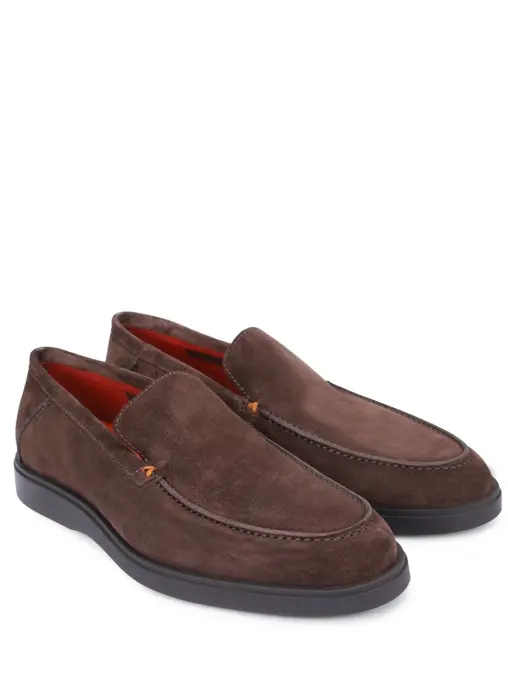 Лоферы замшевые SANTONI