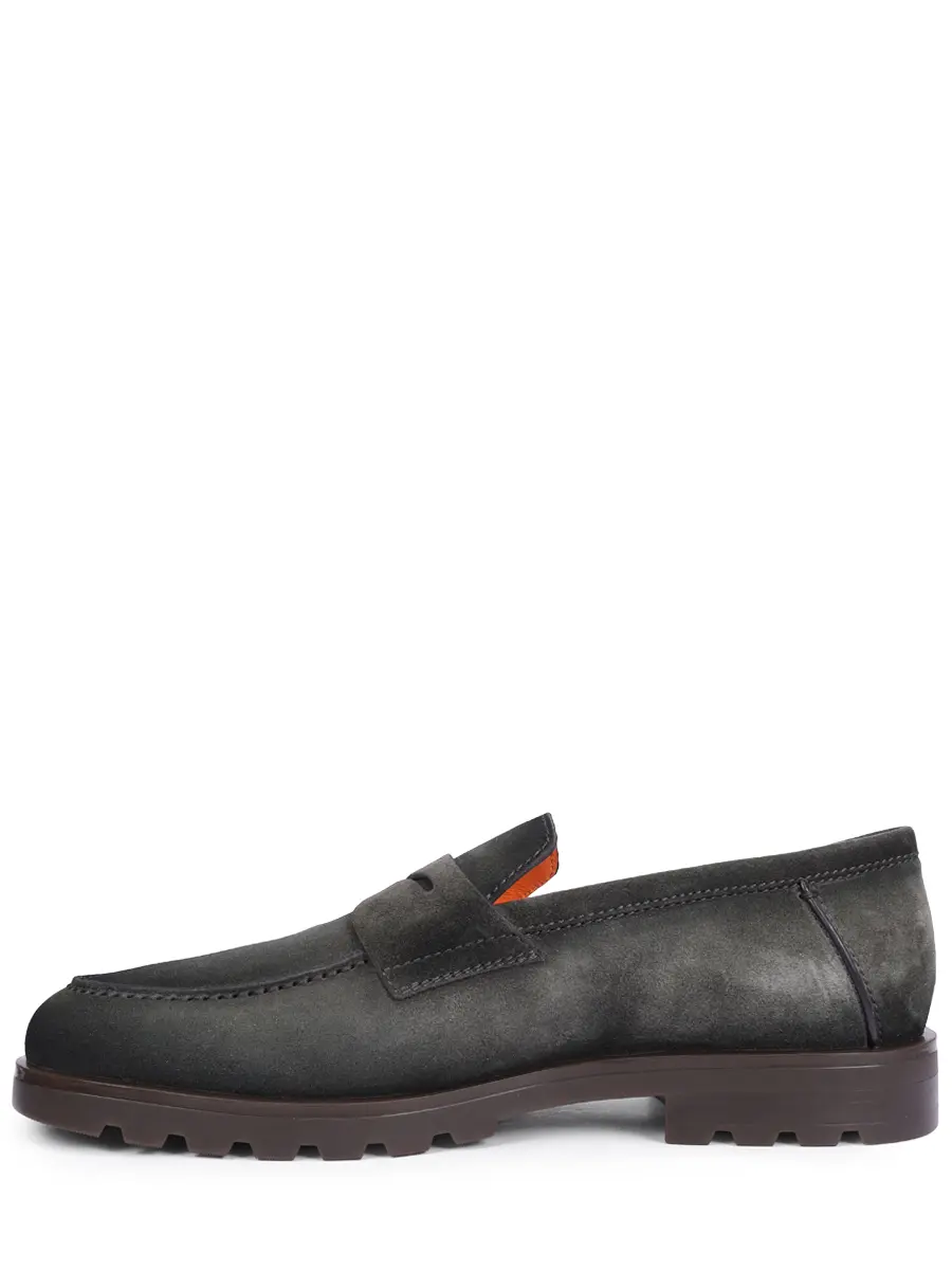 Лоферы замшевые