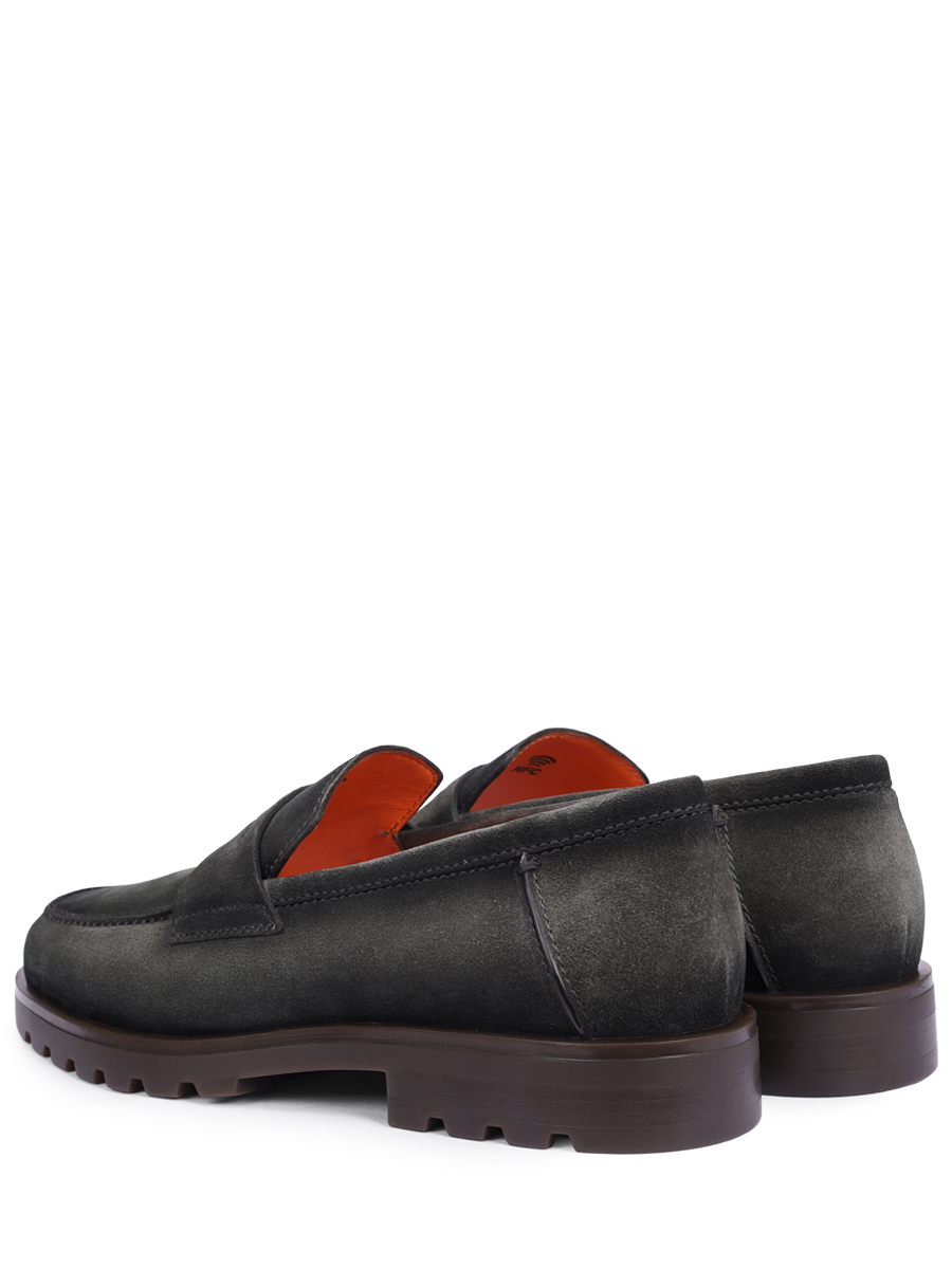 Лоферы замшевые