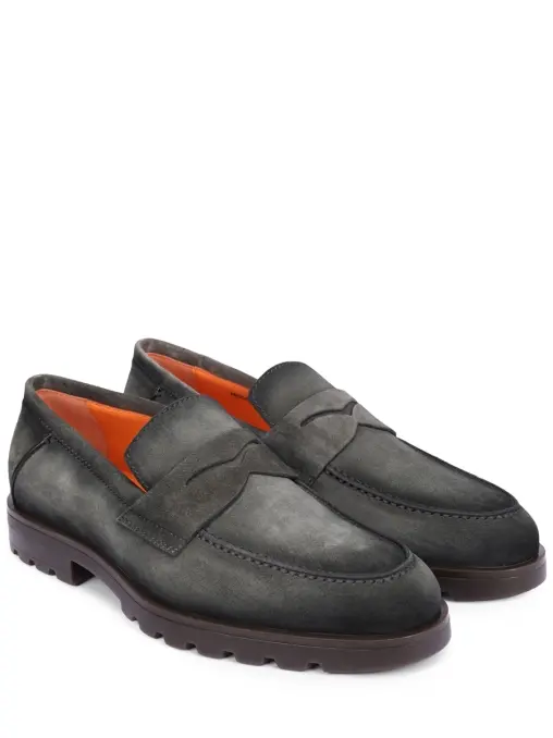 Лоферы замшевые SANTONI
